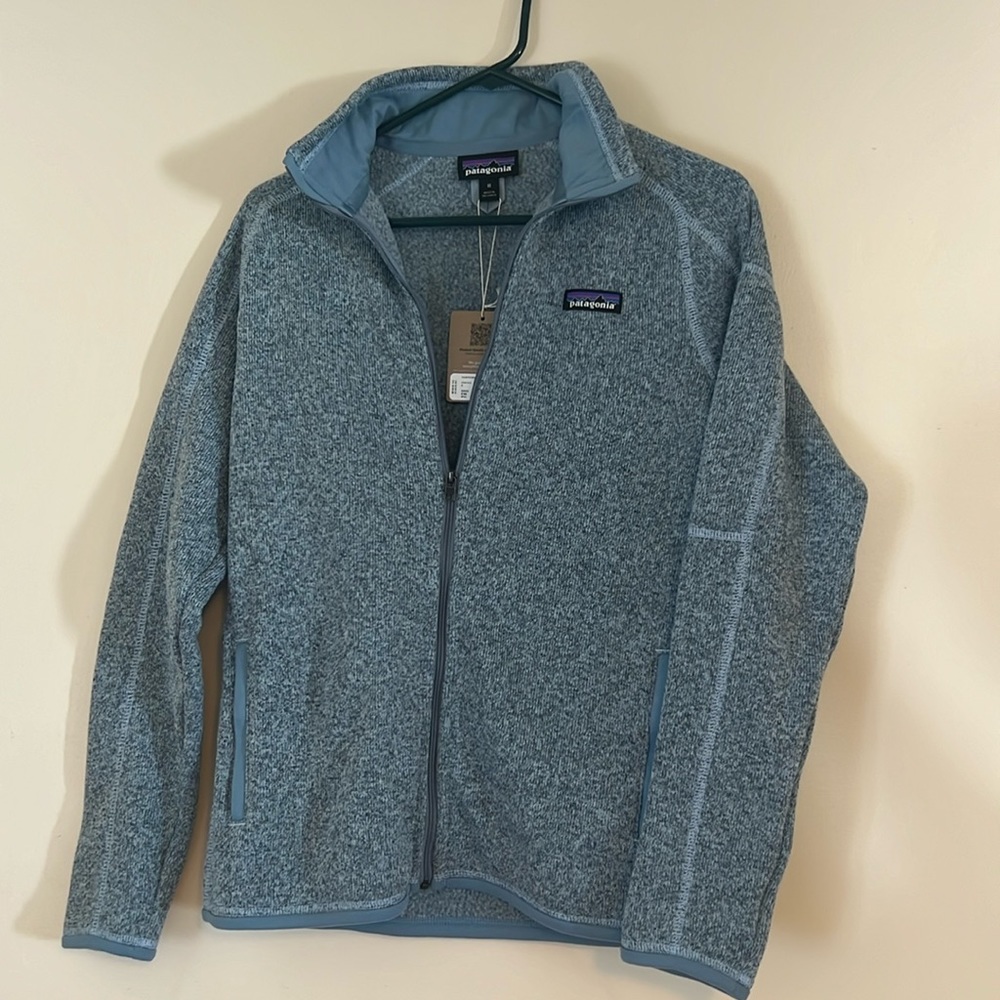 NWT Patagonia Better Sweater Jacket in Steam Blue